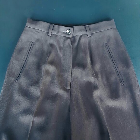 Antonio Fusco Milano Vintage SZ 4 - 2 Piece Pant Suit Chocolate Brown 100% Wool - Picture 15 of 16